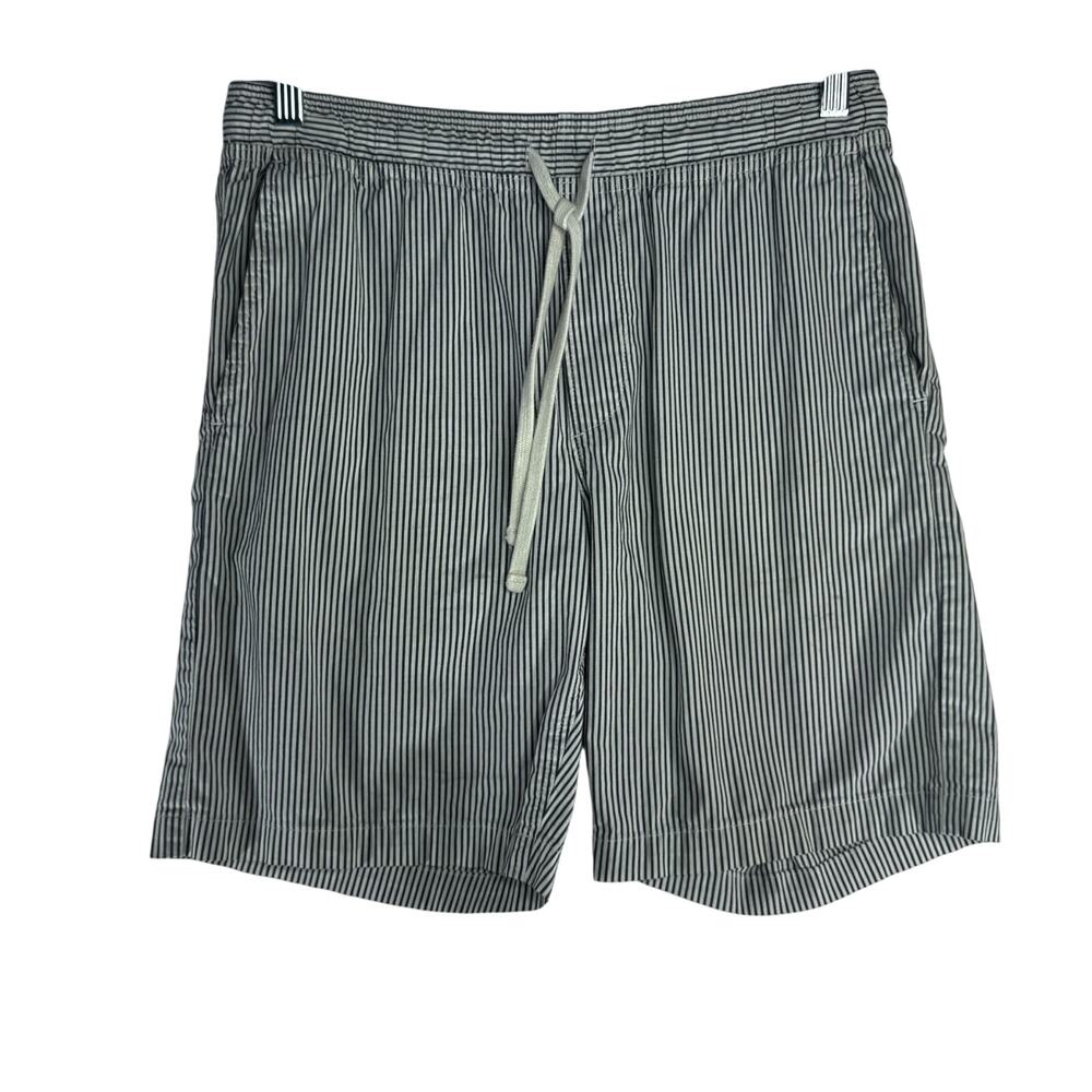 Banana Republic Shorts Mens Black White Striped Deck Boating Casual size S